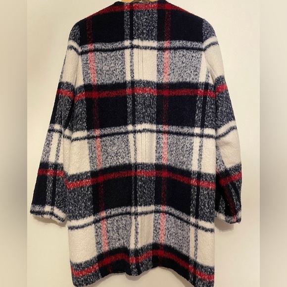 A&F brushed plaid coat - Picture 2 of 4